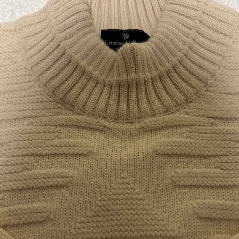 Ermenegildo Zegna Beige Turtleneck Sweater View 5